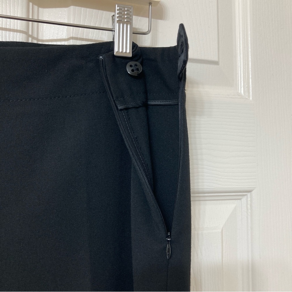 Talbots Women’s Heritage Black High Rise Straight Leg Trousers Pants 8 Short - Picture 4 of 9